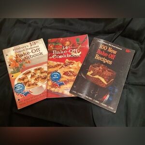 VTG Pillsbury #s 13,14 &16 Bake-Off Cookbook Lot - Recipes Collection 1960s